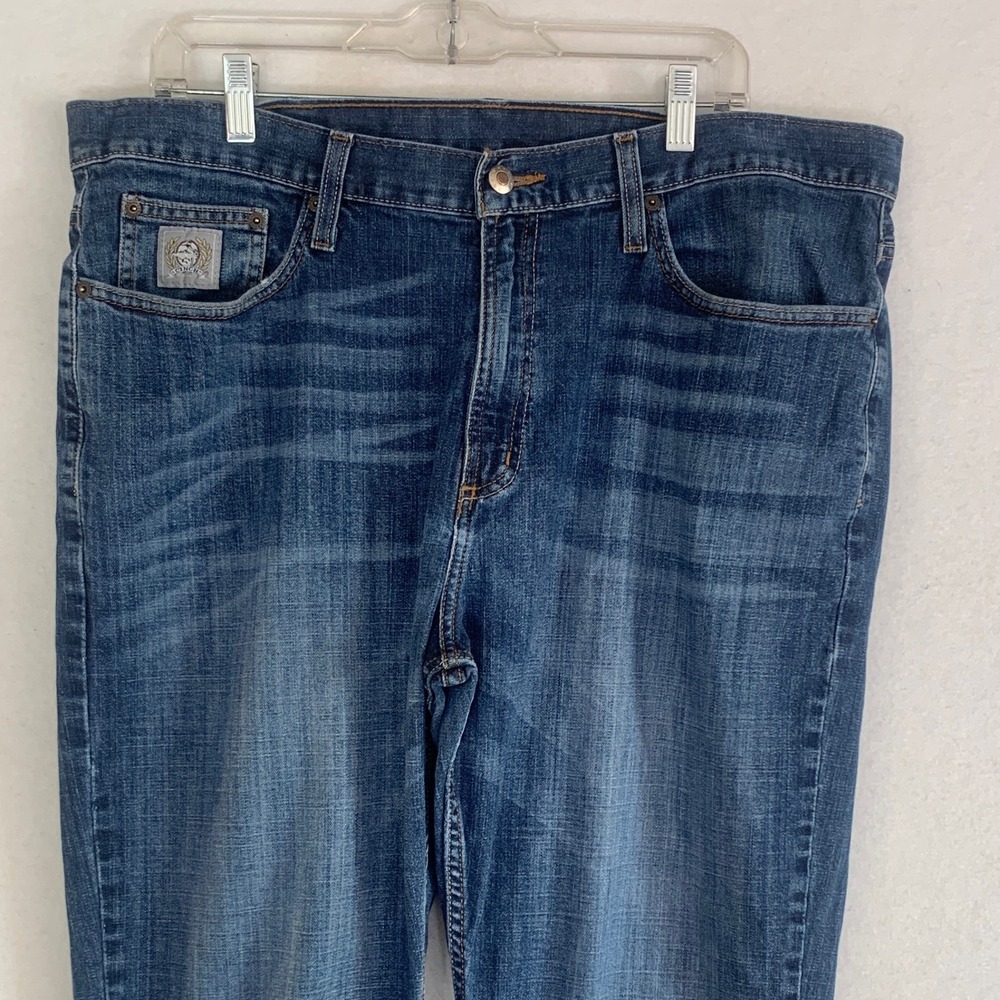 Cinch‎ Jeans Mens 38 Blue Silver Label  Straight Leg Performance Western Cowboy